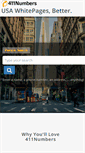 Mobile Screenshot of 411numbers.com
